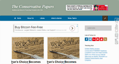 Desktop Screenshot of conservativepapers.com