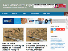 Tablet Screenshot of conservativepapers.com